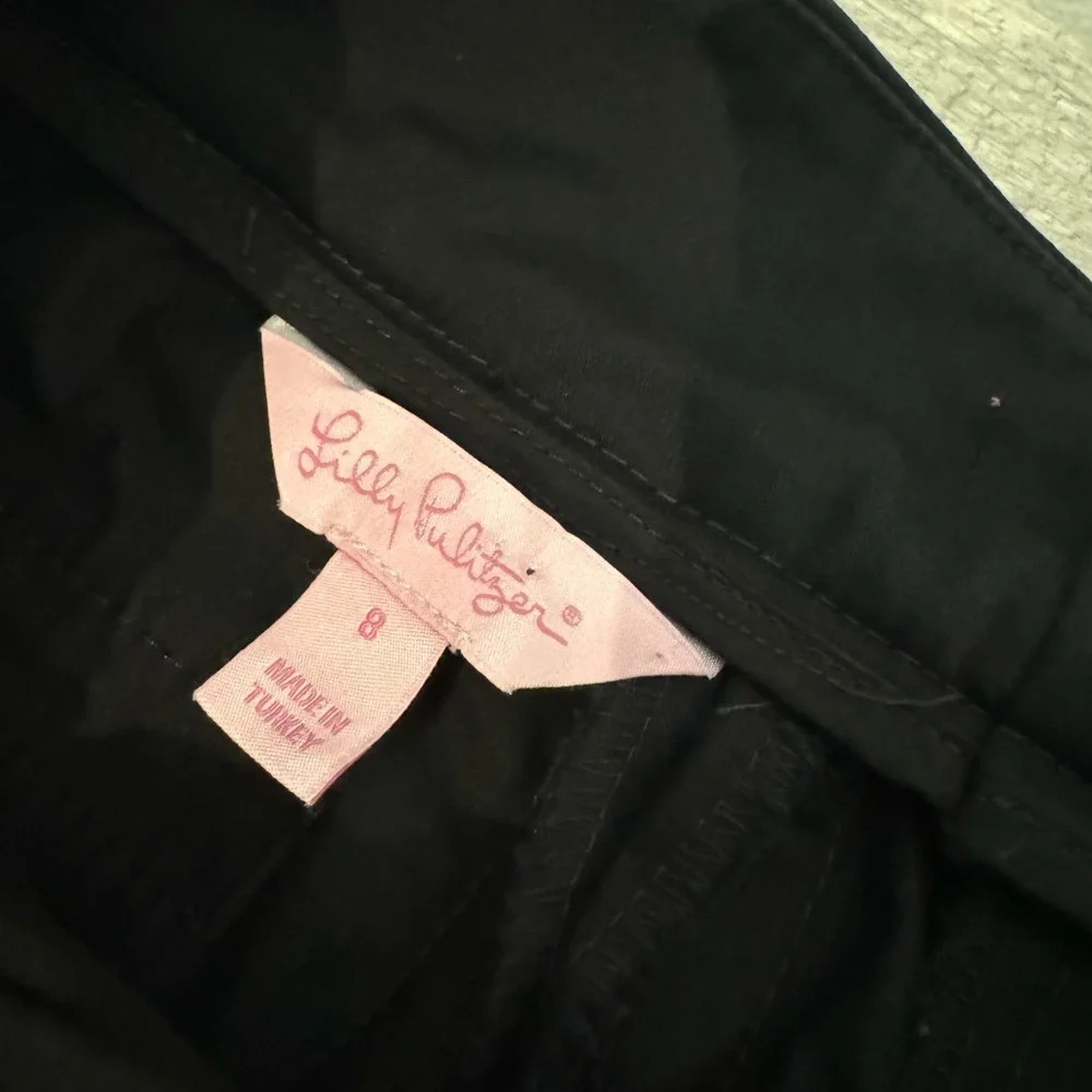 Lilly Pulitzer Side Zip Straight Leg Pants Cotton Stretch Office Size 8 - Picture 10 of 10